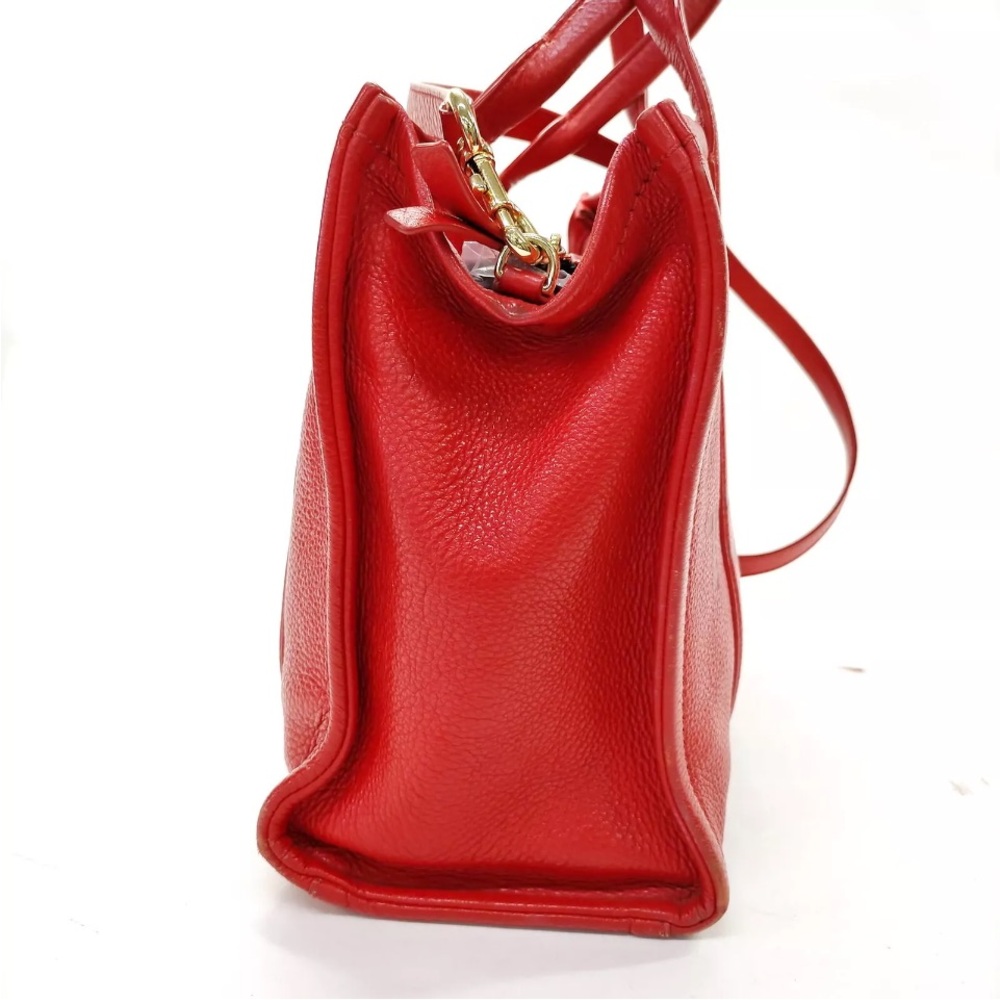 Marc Jacobs Red Tote with Dual Handles and Crossbody Strap - Picture 3 of 8